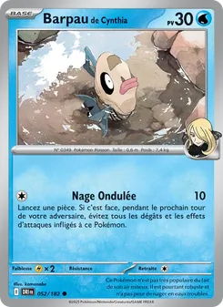 Carte Barpau de Cynthia de l'extension Rivalités Destinées, numéro 052/182