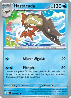 Carte Hastacuda de l'extension Rivalités Destinées, numéro 063/182