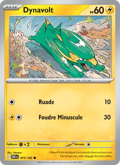 Carte Dynavolt de l'extension Rivalités Destinées, numéro 075/182