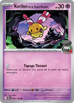 Carte Korillon de la Team Rocket de l'extension Rivalités Destinées, numéro 085/182