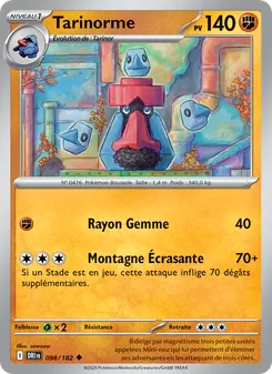 Carte Tarinorme de l'extension Rivalités Destinées, numéro 098/182