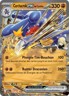 Carte Carchacrok-ex de Cynthia de l'extension Rivalités Destinées, numéro 104/182