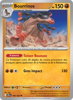 Carte Bourrinos de l'extension Rivalités Destinées, numéro 108/182