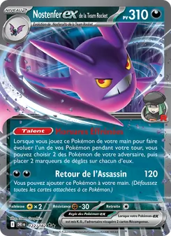Carte Nostenfer-ex de la Team Rocket de l'extension Rivalités Destinées, numéro 122/182