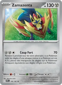 Carte Zamazenta de l'extension Rivalités Destinées, numéro 146/182