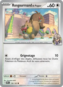 Carte Rongourmand de Pepper de l'extension Rivalités Destinées, numéro 158/182