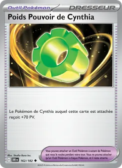 Carte Poids Pouvoir de Cynthia de l'extension Rivalités Destinées, numéro 162/182