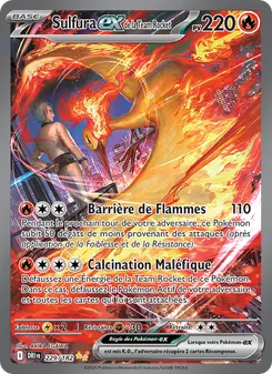 Carte Sulfura-ex de la Team Rocket de l'extension Rivalités Destinées, numéro 229/182