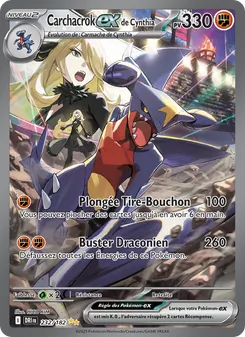 Carte Carchacrok-ex de Cynthia de l'extension Rivalités Destinées, numéro 232/182