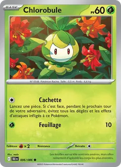 Carte Chlorobule de l'extension Foudre Noire, numéro 006/86