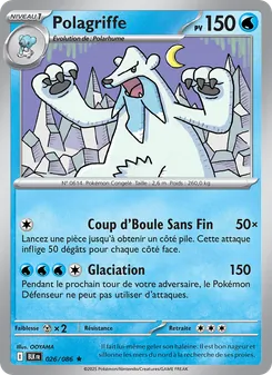 Carte Polagriffe de l'extension Foudre Noire, numéro 026/86