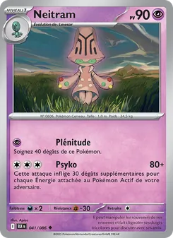 Carte Neitram de l'extension Foudre Noire, numéro 041/86