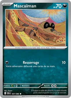 Carte Mascaïman de l'extension Foudre Noire, numéro 057/86