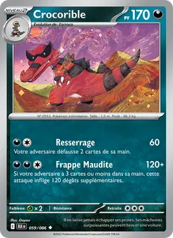 Carte Crocorible de l'extension Foudre Noire, numéro 059/86