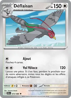 Carte Déflaisan de l'extension Foudre Noire, numéro 073/86