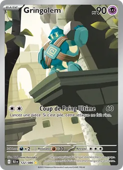 Carte Gringolem de l'extension Foudre Noire, numéro 122/86