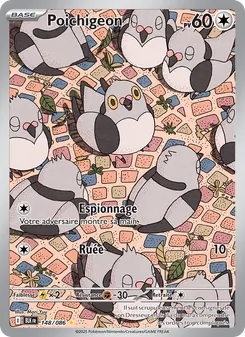 Carte Poichigeon de l'extension Foudre Noire, numéro 148/86