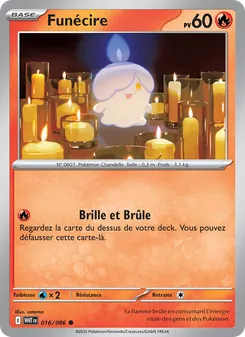Carte Funécire de l'extension Flamme Blanche, numéro 016/86