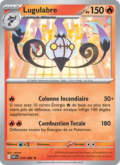 Carte Lugulabre de l'extension Flamme Blanche, numéro 018/86