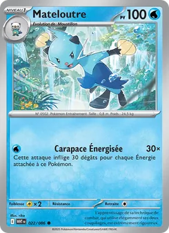 Carte Mateloutre de l'extension Flamme Blanche, numéro 022/86