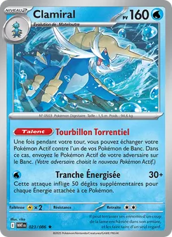 Carte Clamiral de l'extension Flamme Blanche, numéro 023/86