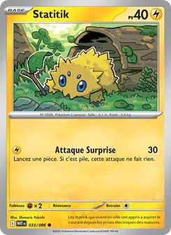 Carte Statitik de l'extension Flamme Blanche, numéro 033/86