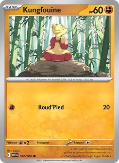 Carte Kungfouine de l'extension Flamme Blanche, numéro 052/86
