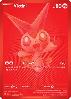 Carte Victini de l'extension Flamme Blanche, numéro 172/86