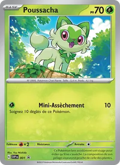 Carte Poussacha de l'extension SVP Black Star Promos, numéro 001/225