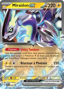 Carte Miraidon-ex de l'extension SVP Black Star Promos, numéro 028/225
