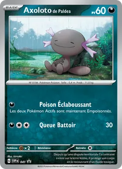 Carte Axoloto de Paldea de l'extension SVP Black Star Promos, numéro 041/225