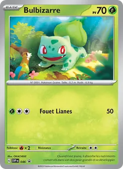 Carte Bulbizarre de l'extension SVP Black Star Promos, numéro 046/225