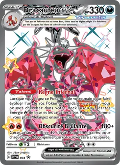 Carte Dracaufeu-ex de l'extension SVP Black Star Promos, numéro 074/225