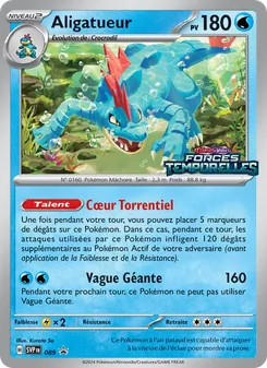 Carte Aligatueur de l'extension SVP Black Star Promos, numéro 089/225