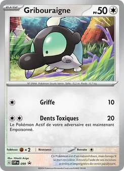 Carte Gribouraigne de l'extension SVP Black Star Promos, numéro 099/225