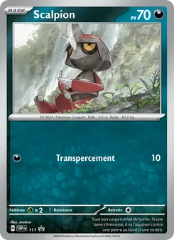 Carte Scalpion de l'extension SVP Black Star Promos, numéro 111/225