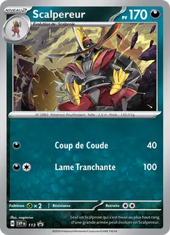 Carte Scalpereur de l'extension SVP Black Star Promos, numéro 113/225