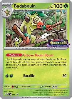 Carte Badabouin de l'extension SVP Black Star Promos, numéro 115/225