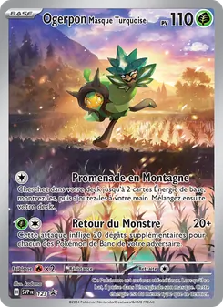 Carte Ogerpon Masque Turquoise de l'extension SVP Black Star Promos, numéro 123/225