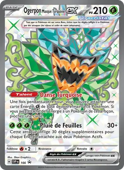 Carte Ogerpon Masque Turquoise-ex de l'extension SVP Black Star Promos, numéro 166/225
