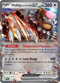 Carte Ursaking Lune Vermeille-ex de l'extension SVP Black Star Promos, numéro 177/225