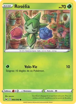 Carte Rosélia de l'extension Épée et Bouclier, numéro 2/202