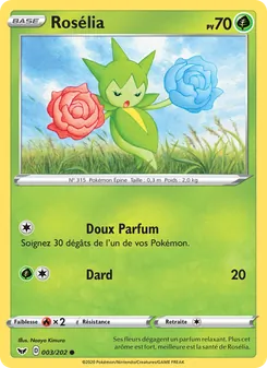 Carte Rosélia de l'extension Épée et Bouclier, numéro 3/202