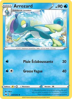 Carte Arrozard de l'extension Épée et Bouclier, numéro 57/202