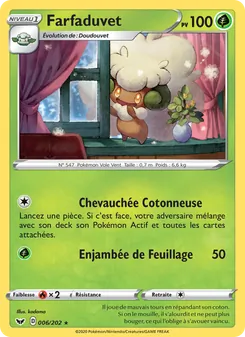 Carte Farfaduvet de l'extension Épée et Bouclier, numéro 6/202