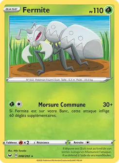 Carte Fermite de l'extension Épée et Bouclier, numéro 8/202