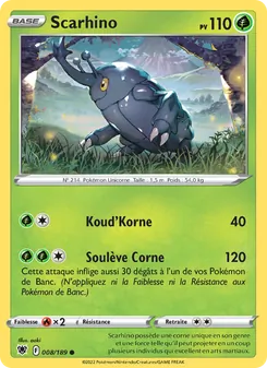 Carte Scarhino de l'extension Astres Radieux, numéro 008/189