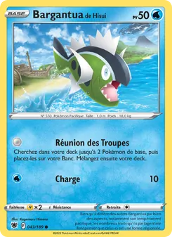 Carte Bargantua de Hisui de l'extension Astres Radieux, numéro 043/189