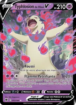 Carte Typhlosion de Hisui V de l'extension Astres Radieux, numéro 053/189