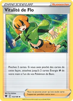 Carte Vitalité de Flo de l'extension Astres Radieux, numéro 143/189